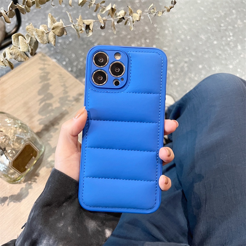 Ốp Điện Thoại TPU + Vải Màu Trơn Cho iPhone 14 13 12 Pro Max 12 Pro 12 11 Pro Max 11