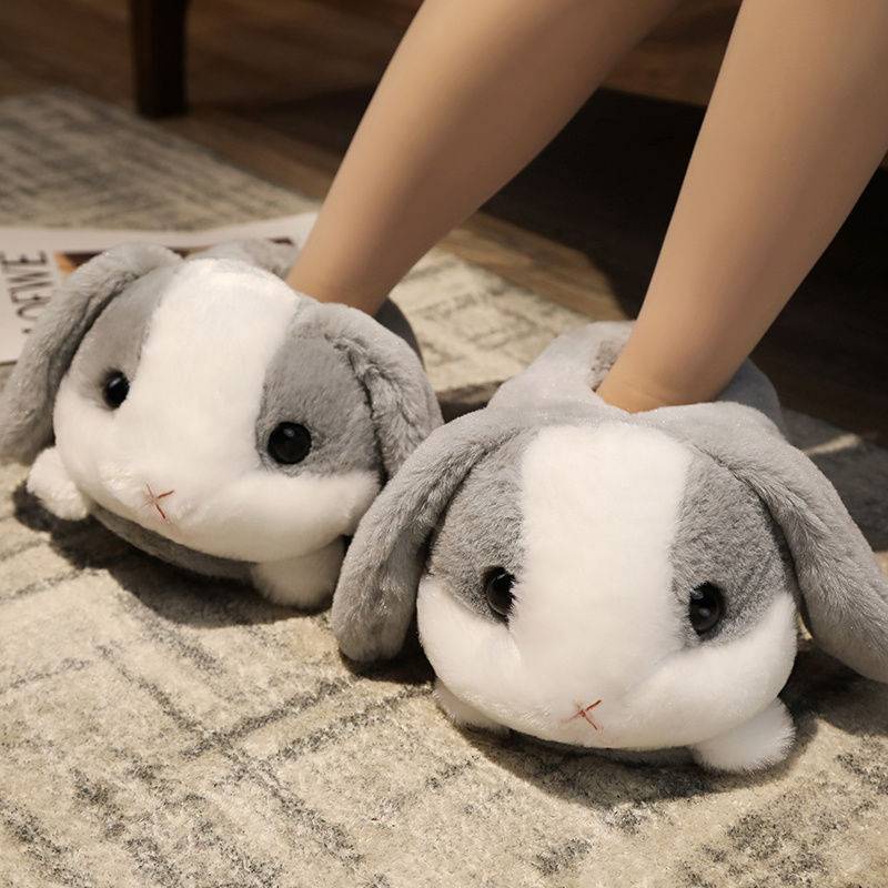 Dép đi trong nhà mùa đông Dép lông Dép Bông Đi Trong Nhà Đế Dày Lót Lông Cừu Dày Dặn Ấm Áp Hình Cá Sấu Dễ Thương Cho Cặp Đôi