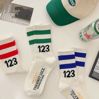 Vớ Tất cổ cao UNISEX số 123 phong cách thể thao, đường phố, năng động