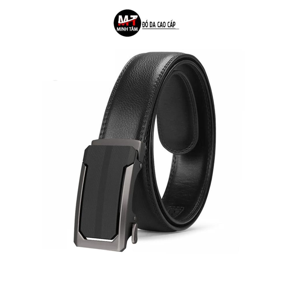 Thắt lưng nam Minh Tâm da bò , khóa kim loại kiểu tự động MT-7211 *