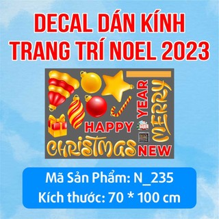 DECAL TRANG TRÍ GIÁNG SINH 2023 COMBO SỐ 14