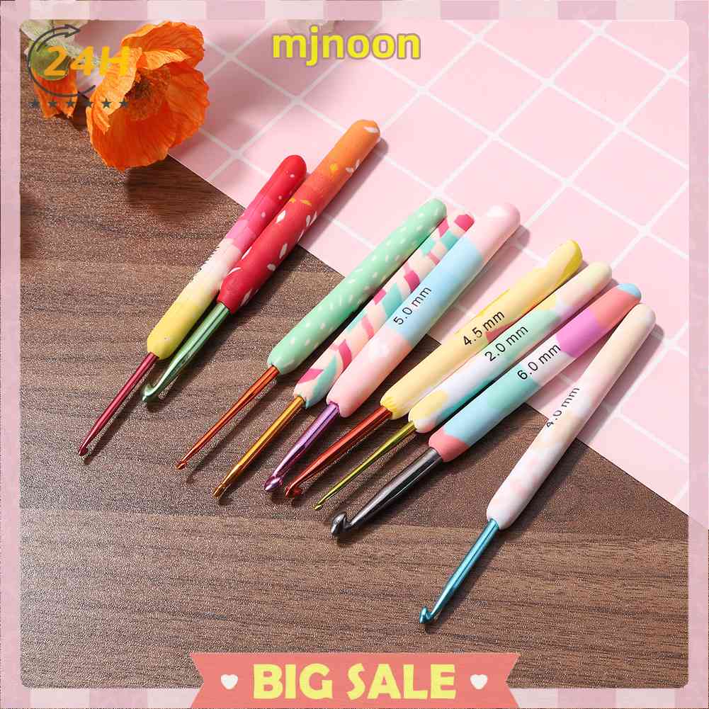 Set 9 Kim Móc Len Tay Cầm Mềm Nhiều Màu