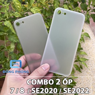 Combo 2 Ốp Lưng Trong Nhám Unibody Siêu Mỏng Cho iPhone 7, 8, SE2020, SE2022