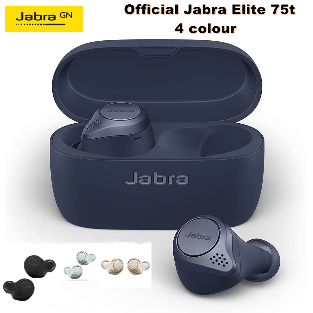 Tai Nghe Thể Thao Jabra Elite 75t Bluetooth Không Dây Chống Bụi Chống Nước ipx55