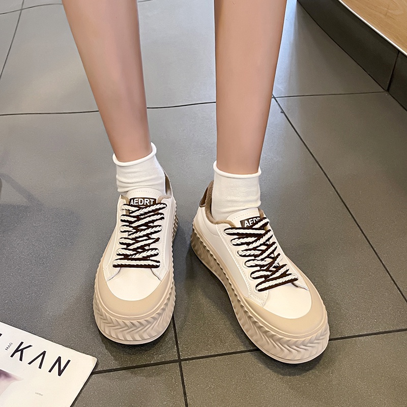 Giày Mũi Tròn Đế Dày Thoải Mái Phong Cách Hàn Quốc Cho Nữ