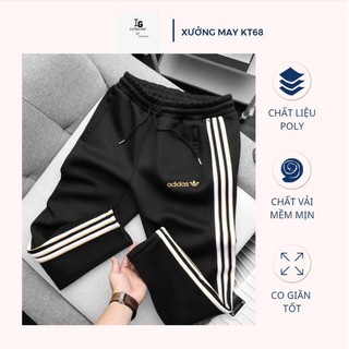 Quần jogger 3 sọc màu đen , Quần thể thao 3 sọc thể thao nam nữ