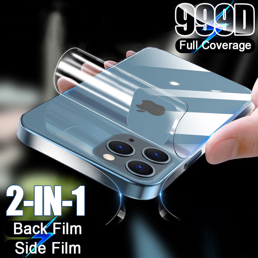 Miếng dán PPF bảo vệ mặt sau + PPF cao cấp dán viền bảo vệ Chất Lượng Cao Cho iPhone 12 13 14 Pro Max 12 13 Mini 14 Plus
