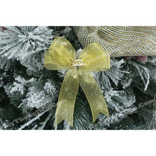 4 nơ kim tuyến trang trí noel 14cm