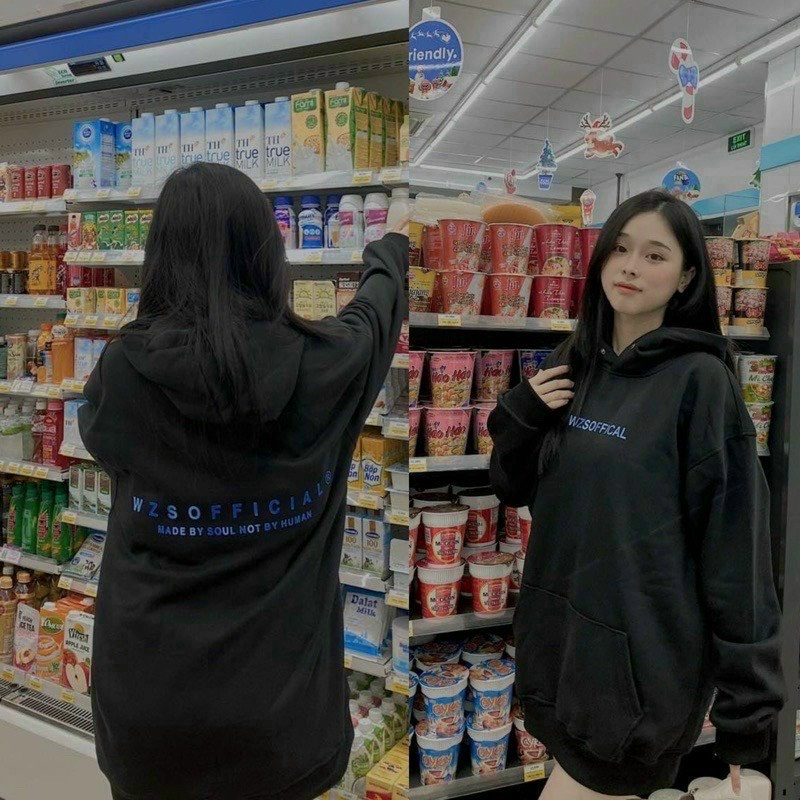 Áo Khoát Nam Nữ Unisex Chất Nỉ Ngoại Nhập Chống Lạnh Nắng, Nóng Đông Hè In Chữ WZSOFFICAL Sành Điệu Vải Dày From Rộng
