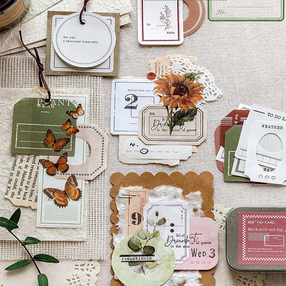 CHOOKEY Hộp Sắt Đựng Thẻ Tin Nhắn Phong Cách Vintage