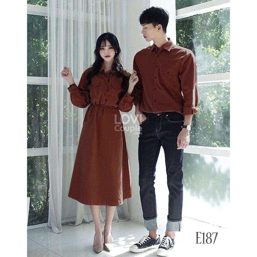 ÁO ĐÔI - Áo sơ mi váy đôi thời trang Hàn Quốc - LoviCouple - Có FeedBack