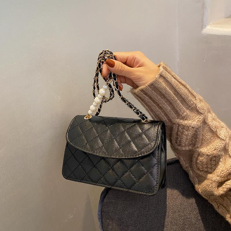 Túi xách nữ phối ngọc trần trám đeo vai đeo chéo superbag 353