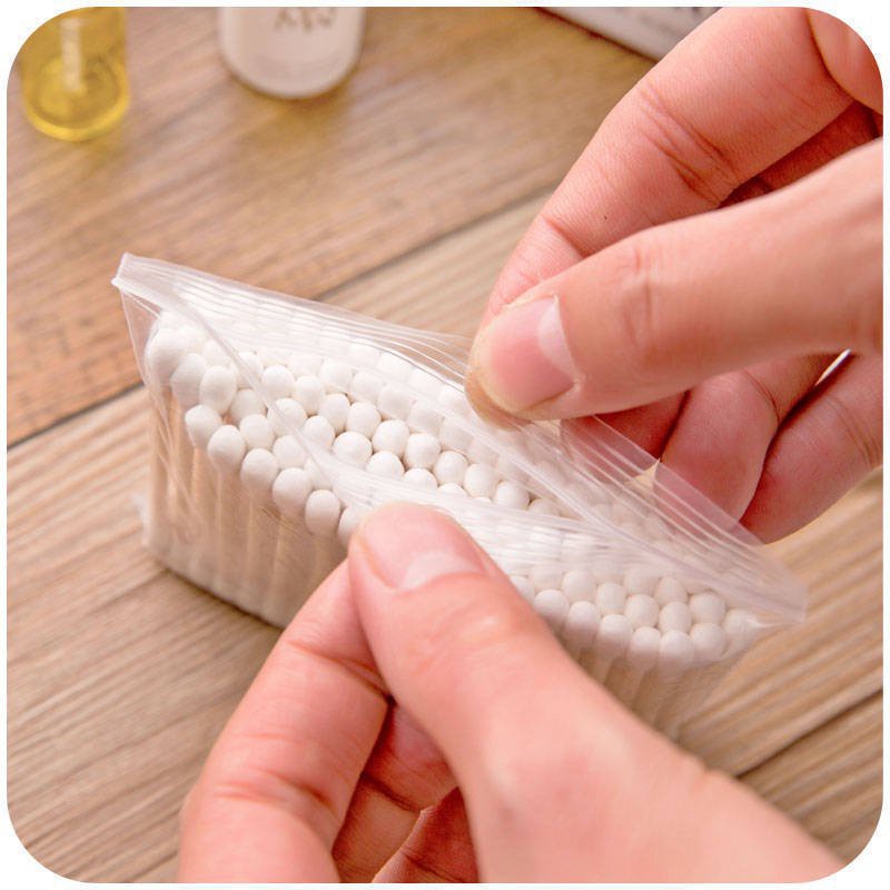 Bông Ngoáy Tai Bông Ráy Tai Thân Gỗ, Tăm Bông Thân Thiện Với Môi Trường Bịch 100 Cái