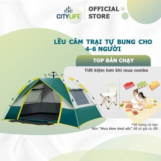 Lều cắm trại tự bung 4-6 người lều dã ngoại 2mx2m gấp gọn,Lều Chống Nước Gấp Gọn Dễ Dàng Tiện Lợi,chống tia tử,2mx2m