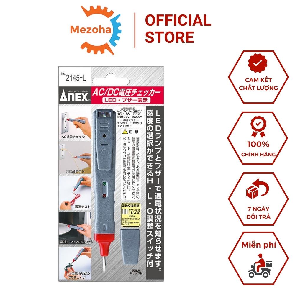 Bút thử điện đèn âm tường hiển thị LED và âm thanh kiểm tra điện áp AC và DC 2145-L hãng Anex Nhật Bản | Mezoha.vn