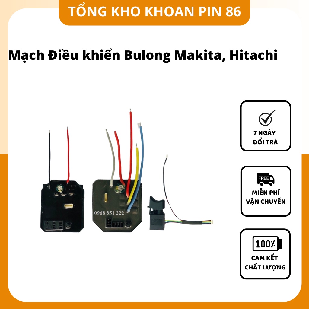 Mạch điều khiển máy siết bulong Makita, Hitachi không chổi than