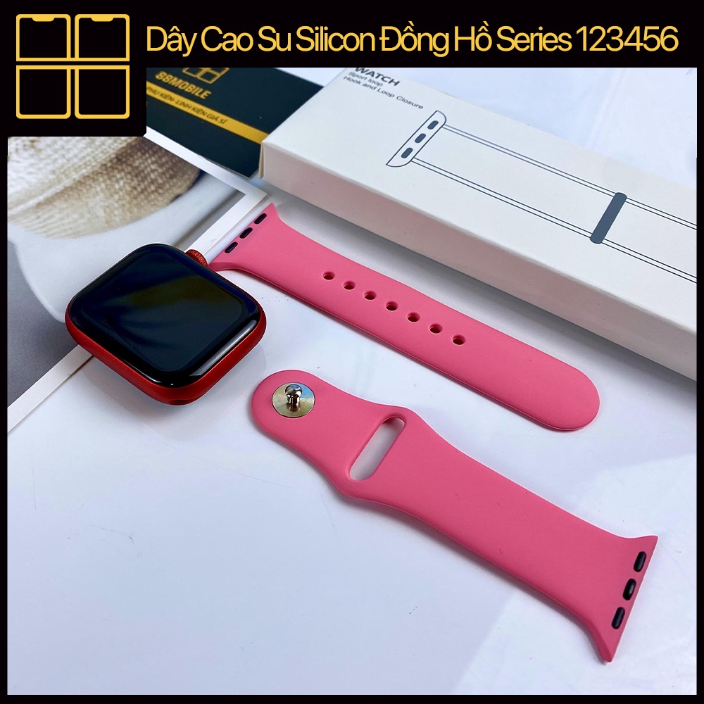 Dây đồng hồ cao su silicone dây đeo đồng hồ series 1/2/3/4/5/6/7 Size 38/40/41/42/44/45mm 88Mobile