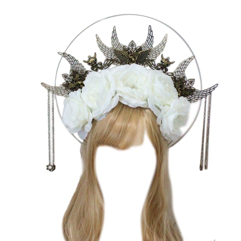 Bộ Dụng Cụ Tự Làm Băng Đô Hình Vương Miện Hoa Baroque Vintage DIY