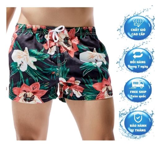 Quần đùi đi biển LBOY.STORE quần short, đi du lịch thời trang cao cấp thể thao trẻ trung