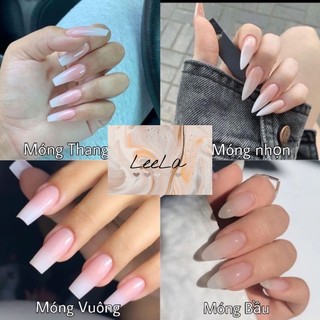nailbox thiết kế theo tay thạch sữa chua phối nơ