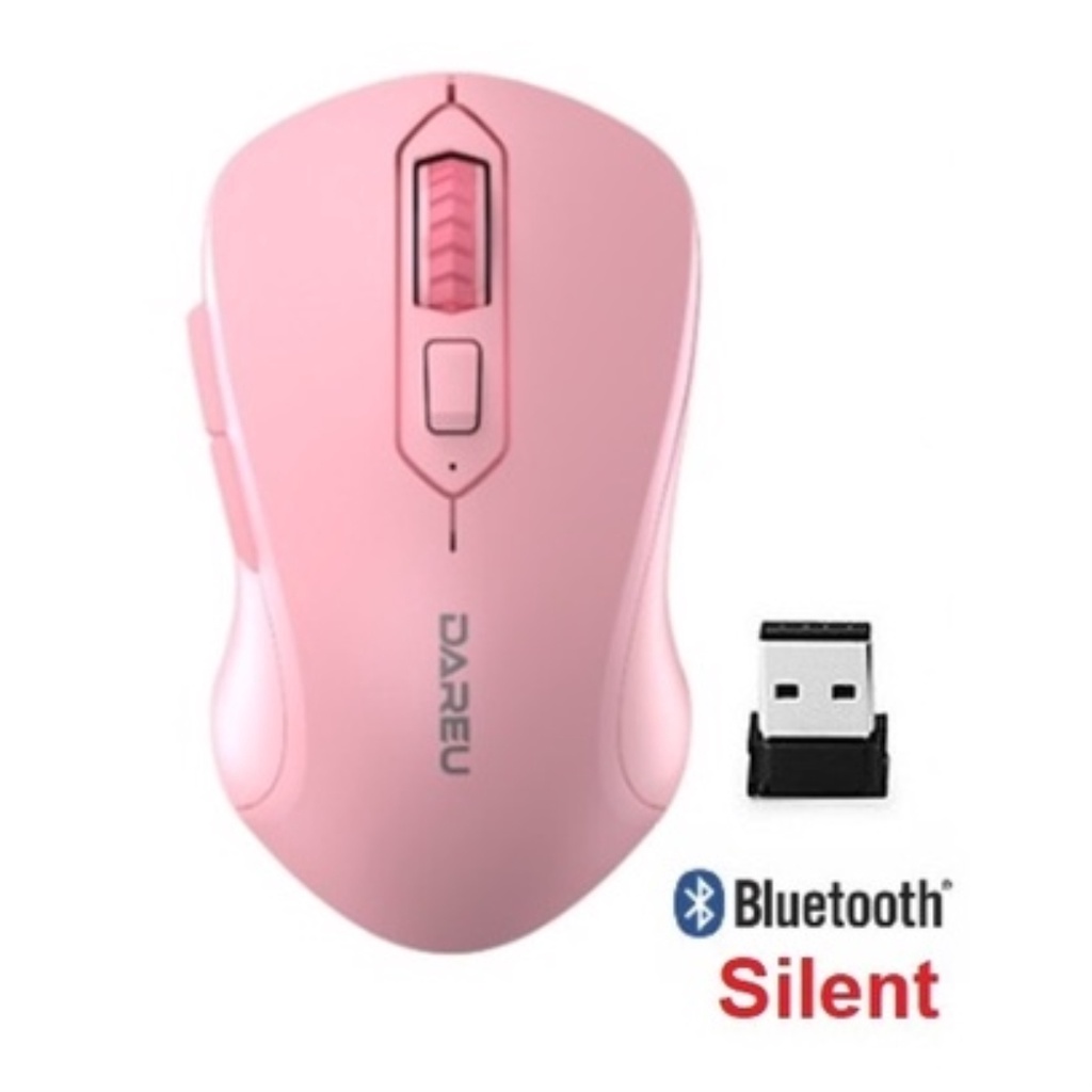 Chuột không dây Bluetooth 5.0 Dareu LM115B + Wireless 2.4GHz  - Hàng Chính hãng