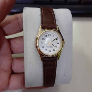 Đồng hồ nữ casio 1330 lq398 cá heo dây da 2 hand nhật