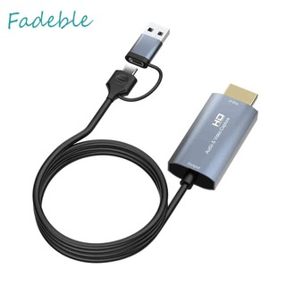 Type-C Audio Capture Card HDMI-compatible USB Video Grabber for PC Game Camera
