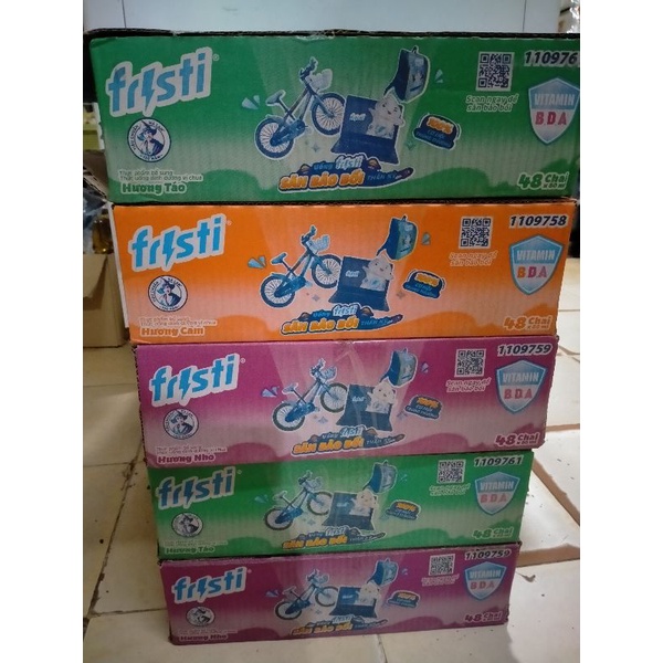 Thùng 8 vỉ fristi các vị:cam,dâu,nho,táo