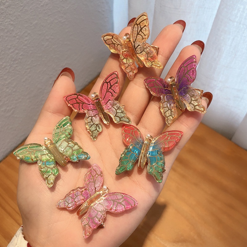 Kẹp Tóc Hình Nơ Đơn Giản Phong Cách Hàn Quốc Cho Nữ