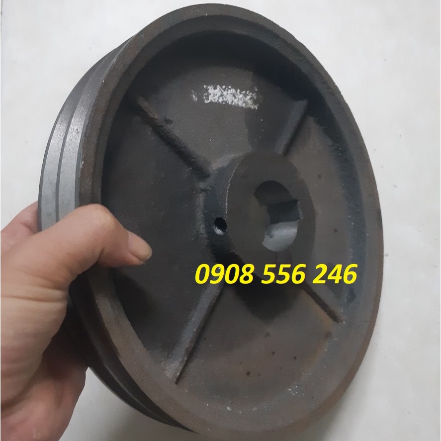 Puly 25 com cốt 42mm hai rãnh b