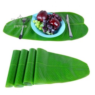 Set 5 Lá Chuối Giả Trang Trí Tiệc