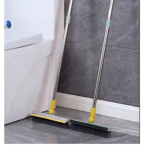 Chổi cọ nhà vệ sinh, cây chà sàn đa năng 2 trong 1, chổi cọ sàn và gạt nước - cocochang
