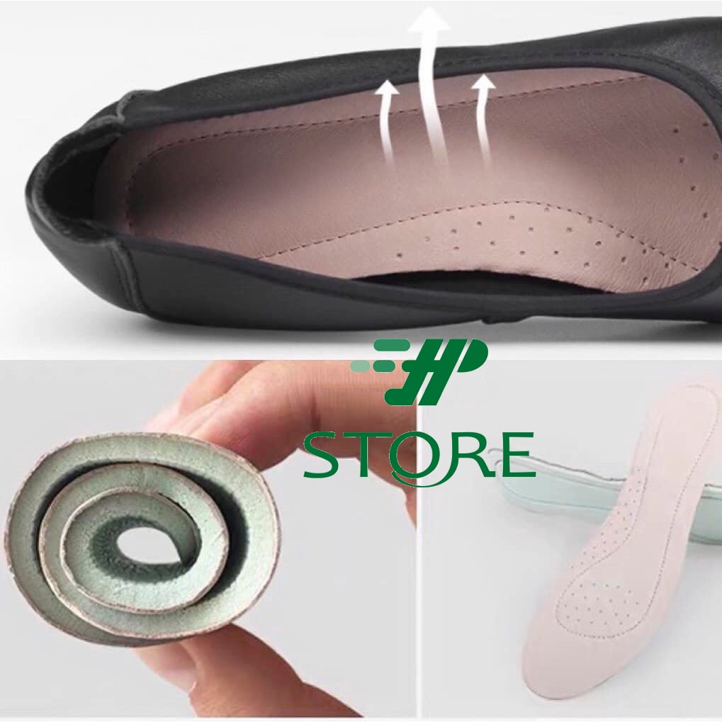 Giày Tiếp Viên Hàng Không  Nữ Công Sở Văn Phòng Mũi Tròn Gót vuông HP STORE