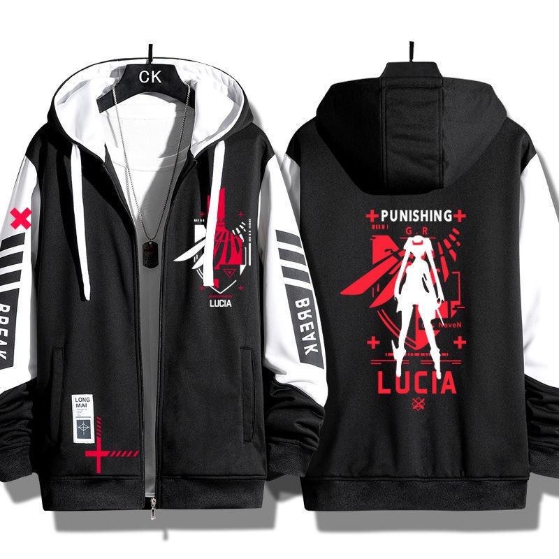 GRAY RAVEN: PUNISHING war double Pamish gray crow squad Lucia around the secondary yuan cardigan sweater hooded zipper jacket men's clothing