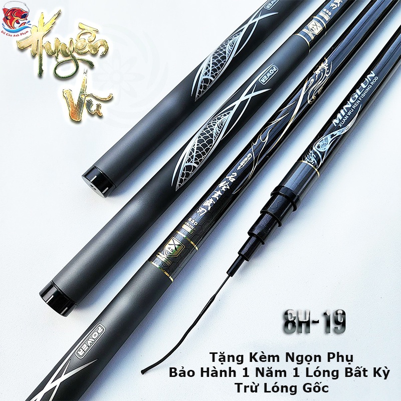 Cần Câu Đài Đại Đao Huyền Vũ Cần Câu Tay Câu Đơn Độ Cứng 8H Carbon Xoắn X Công Nghệ XSPIRAL Bảo Hành CC-30
