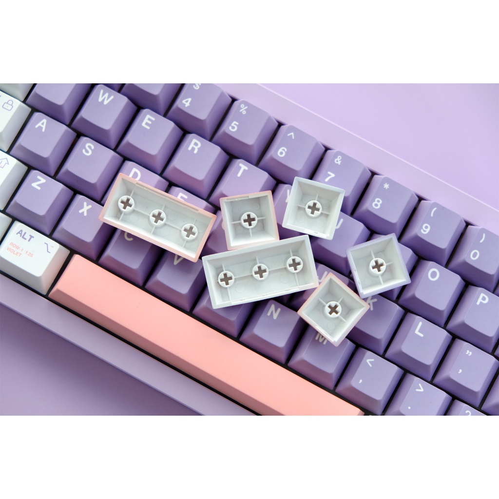 GMK Violets Keycap, 129 phím PBT Keycaps Cherry Profile DYE-SUB Cá nhân hóa GMK Keycaps cho bàn phím cơ