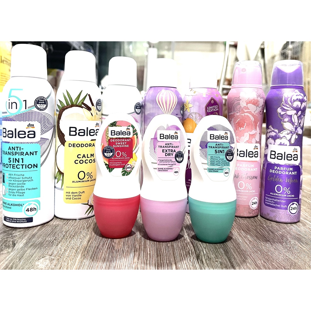 LĂN VÀ XỊT KHỬ MÙI BALEA, KHỬ MÙI, NGĂN MỒ HÔI LÊN ĐẾN 48H, 50ML -150ML, HÀNG NỘI ĐỊA ĐỨC