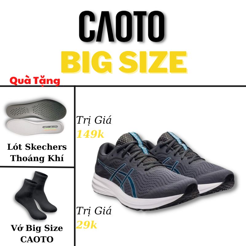 Chạy Bộ Màu Grey- Giày Thể Thao Big Size Nam 45 46 47 48