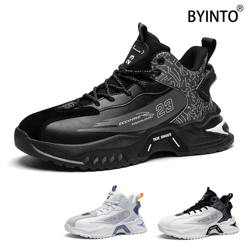 Giày Thể Thao Đế Dày Tăng Chiều Cao Bằng Da Không Thấm Nước Cho Nam Và Nữ