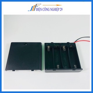 Đế Pin AA Có Nắp, Kèm Công Tắc ( Đấu Nối Tiếp )