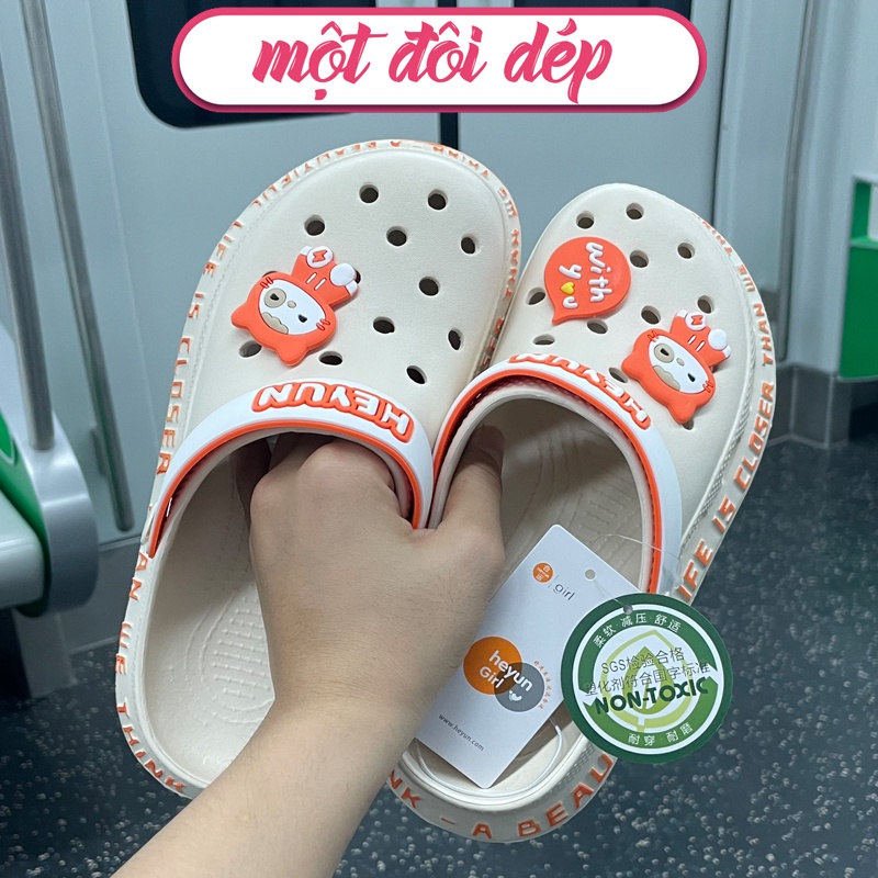 Sục Cross Mèo Con Heyun Hoạt Hình Đế êm Siêu Nhẹ Phong Cách Hàn Quốc