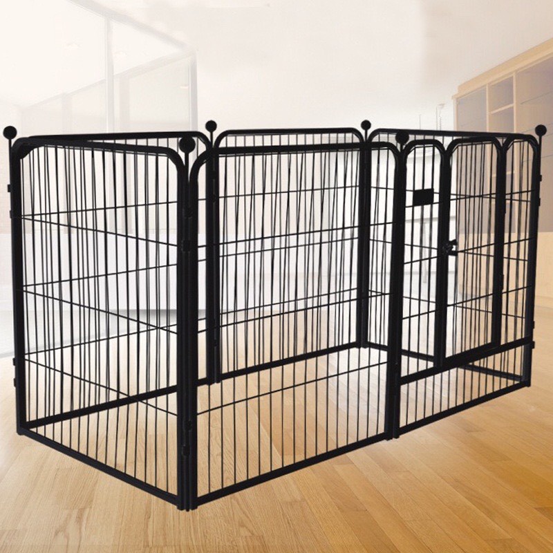 [MẪU MỚI Chuồng Quây Chó Mèo Lắp Ghép 6 Tấm Sơn Tĩnh Điện Cao Cấp, Chắc Chắn (70*80cm)