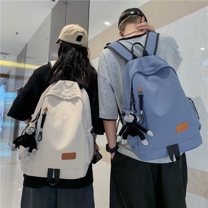 Balo chất dù mác da nâu kiểu dáng đẹp