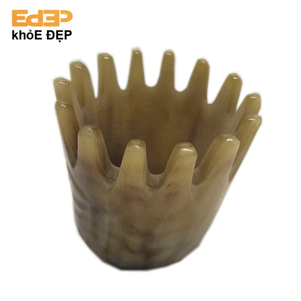 Dụng Cụ Massage Đầu Thư Giãn Bằng Sừng (Lược Gội Đầu, Thoải Mái, Tăng Cường Lưu Thông Máu, Tẩy Tế Bào Chết Da Đầu,...)