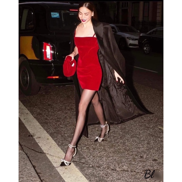 Sandal Nơ Đá Mach&Mach Trắng Đen Mika Full Size 35-39  -  By Anh Dinh Phuong