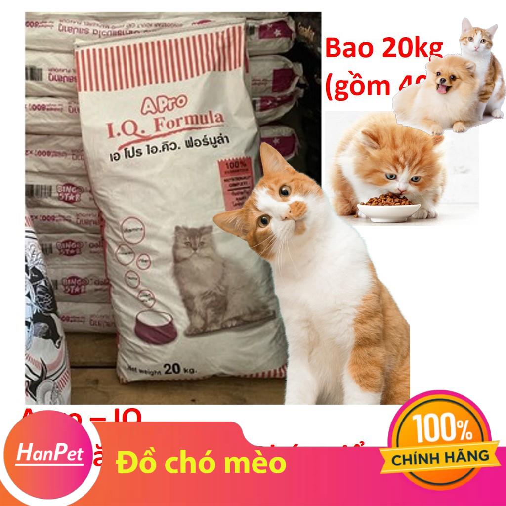 (Bao 20kg gồm 40 gói 500gr) Thức ăn cho mèo APRO Dạng hạt- Xuất xứ Thái Lan - Dùng cho mèo mọi lứa tuổi