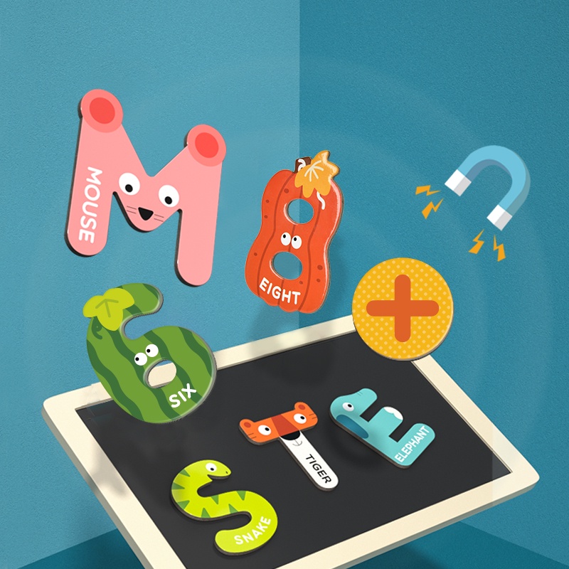 Bảng chữ cái tiếng anh nam châm  cho bé Mideer Letter Magnets, Đồ chơi giáo dục cho bé 1 2 3