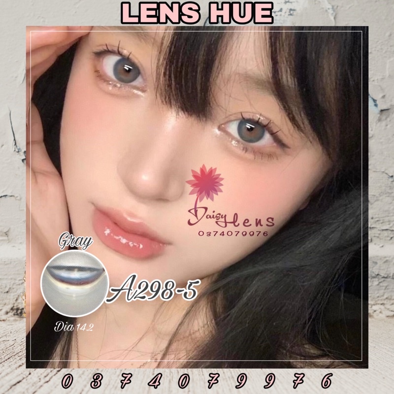 Lens Xám Tro Tự Nhiên Bán Chạy Nhất 🔥 (kính áp tròng) 🌼 LENS HUẾ