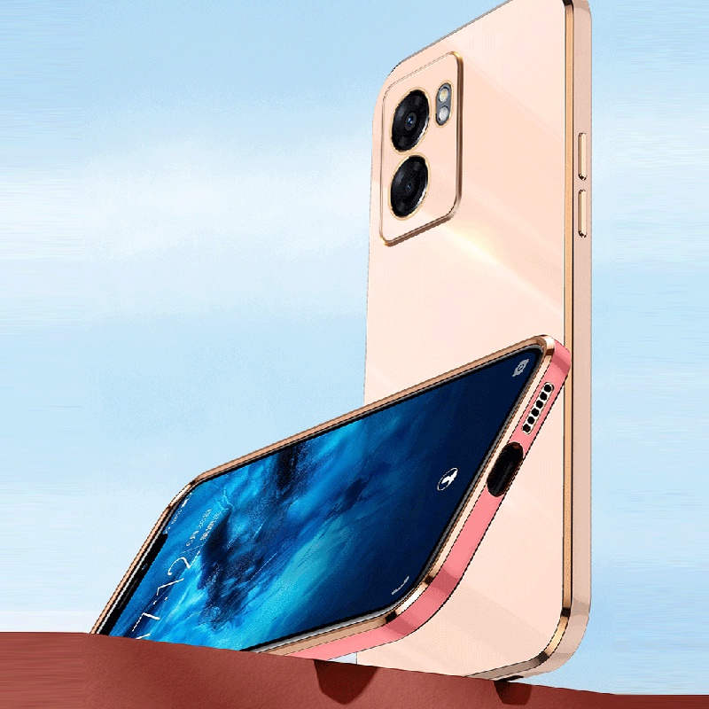 Ốp Điện Thoại Silicon Mềm Viền Thẳng Hình Khối Rubik 6D Cho Oppo A17 A17K A57 A57S A77 A77S A76 A96