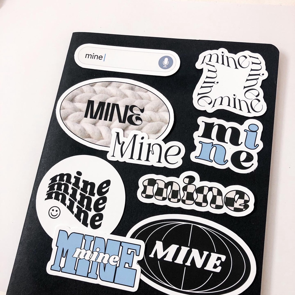 Daice || 𝗺𝗶𝗻𝗲 sticker pack  - bộ 9 sticker/nhãn dán/decal chống nước trang trí
